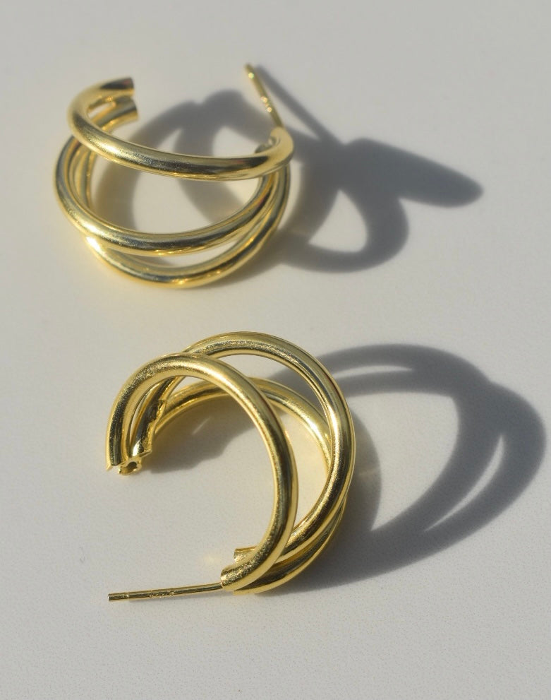 Layered C Shape Earrings - Eleven 3 Jewelry