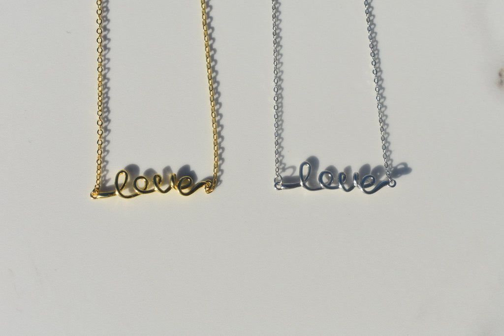 Minimalist Love Necklace - Eleven 3 Jewelry